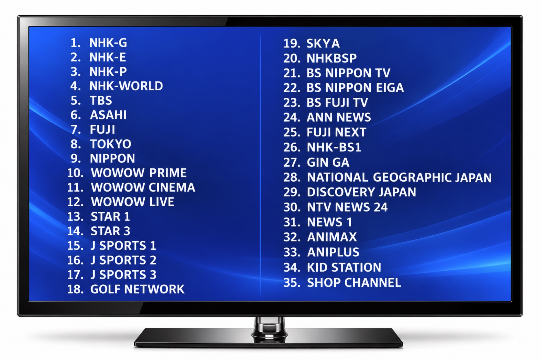 รายชื่อช่อง แพ็กเกจ 35 ช่อง